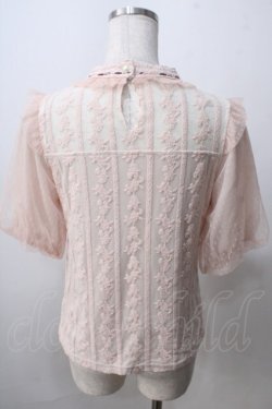 画像2: axes femme POETIQUE / ビスチェ風レース切替トップス M 淡ピンク Y-25-07-01-059-AX-TO-SZ-ZY