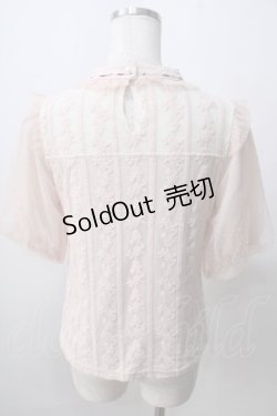 画像2: axes femme POETIQUE / ビスチェ風レース切替トップス M 淡ピンク Y-25-07-01-059-AX-TO-SZ-ZY