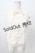 axes femme / ジャガードノースリーブブラウス M 生成り Y-25-07-01-063-AX-BL-SZ-ZY