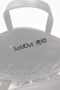 画像3: FLC / MINA*キルトリボン2WAYバッグ  中茶 Y-25-07-01-011-LO-BG-SZ-ZY