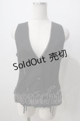 axes femme / バックレースベスト M 紺 Y-25-07-01-066-AX-TO-SZ-ZY