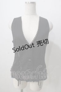axes femme / バックレースベスト M 紺 Y-25-07-01-066-AX-TO-SZ-ZY