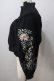 画像3: axes femme NOSTALGIE / 袖刺繍入りブラウス  黒 Y-25-07-01-067-AX-BL-SZ-ZY (3)