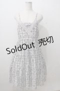 axes femme / 香水瓶柄キャミワンピース M 白 Y-25-07-01-080-AX-OP-SZ-ZY