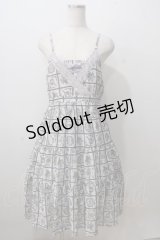 axes femme / 香水瓶柄キャミワンピース M 白 Y-25-07-01-080-AX-OP-SZ-ZY