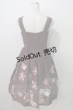 画像2: axes femme / 地図柄ワンピース  ワイン Y-25-07-01-081-AX-OP-SZ-ZY