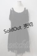axes femme / レース重ねワンピース  黒 Y-25-07-01-084-AX-OP-SZ-ZY