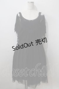 axes femme / レース重ねワンピース  黒 Y-25-07-01-084-AX-OP-SZ-ZY