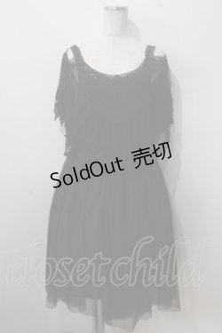 画像1: axes femme / レース重ねワンピース  黒 Y-25-07-01-084-AX-OP-SZ-ZY