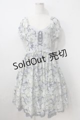 axes femme / 花柄プリントワンピース  紺 Y-25-07-01-090-AX-OP-SZ-ZY