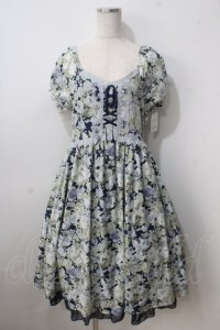 axes femme / 花柄プリントワンピース  紺 Y-25-07-01-090-AX-OP-SZ-ZY