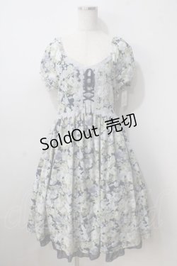 画像1: axes femme / 花柄プリントワンピース  紺 Y-25-07-01-090-AX-OP-SZ-ZY