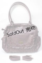 axes femme / 薔薇刺繍トート 310×430×80mm ワイン Y-25-07-01-014-AX-BG-SZ-ZY