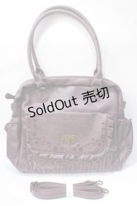 axes femme / 薔薇刺繍トート 310×430×80mm ワイン Y-25-07-01-014-AX-BG-SZ-ZY