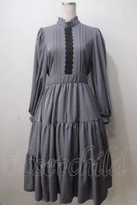 m petit by misako / AM＊レースティアードワンピース M 中灰 Y-25-07-01-094-LO-OP-SZ-ZY