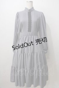 m petit by misako / AM＊レースティアードワンピース M 中灰 Y-25-07-01-094-LO-OP-SZ-ZT359