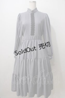 画像1: m petit by misako / AM＊レースティアードワンピース M 中灰 Y-25-07-01-094-LO-OP-SZ-ZT359