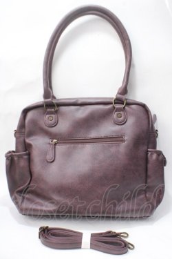 画像2: axes femme / 薔薇刺繍トート 310×430×80mm ワイン Y-25-07-01-014-AX-BG-SZ-ZY