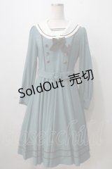 Innocent World / アビーワンピース M ブルーグリーン×ショコラ Y-25-07-01-099-IW-OP-SZ-ZY