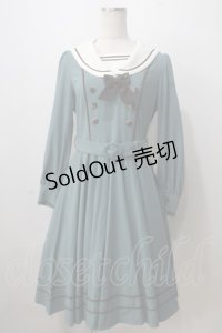 Innocent World / アビーワンピース M ブルーグリーン×ショコラ Y-25-07-01-099-IW-OP-SZ-ZY