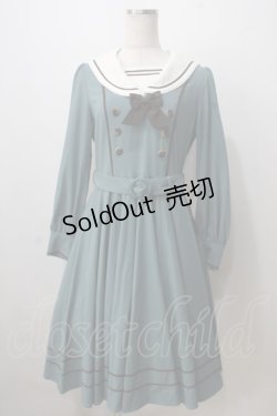 画像1: Innocent World / アビーワンピース M ブルーグリーン×ショコラ Y-25-07-01-099-IW-OP-SZ-ZY