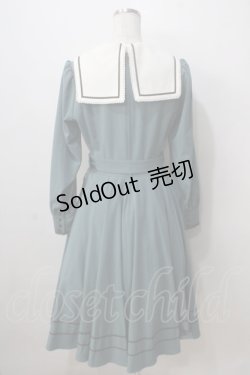 画像2: Innocent World / アビーワンピース M ブルーグリーン×ショコラ Y-25-07-01-099-IW-OP-SZ-ZY