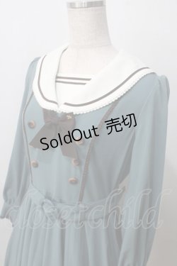 画像3: Innocent World / アビーワンピース M ブルーグリーン×ショコラ Y-25-07-01-099-IW-OP-SZ-ZY