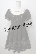 Innocent World / 半袖衿刺繍セーラーワンピース M ブラウン Y-25-07-01-102-IW-OP-SZ-ZY