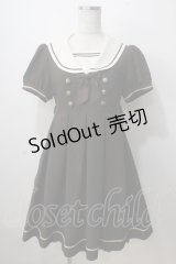 Innocent World / 半袖衿刺繍セーラーワンピース M ブラウン Y-25-07-01-102-IW-OP-SZ-ZY