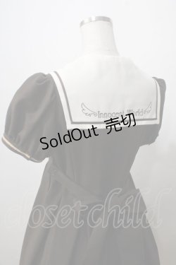 画像4: Innocent World / 半袖衿刺繍セーラーワンピース M ブラウン Y-25-07-01-102-IW-OP-SZ-ZY