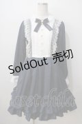 Pina sweetcollection / ローズジャガードワンピース  ネイビー Y-25-07-01-103-LO-OP-SZ-ZY