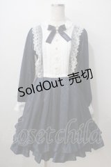 Pina sweetcollection / ローズジャガードワンピース  ネイビー Y-25-07-01-103-LO-OP-SZ-ZY