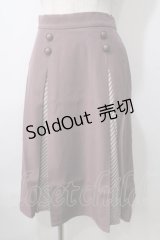 F i.n.t / キャンディーストライプ切替スカート F モーブ Y-25-07-01-107-CA-SK-SZ-ZY