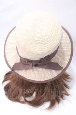 画像1: axes femme / ドットチュールカンカン帽 57.5cm  Y-25-07-01-016-AX-AC-SZ-ZY