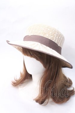 画像2: axes femme / ドットチュールカンカン帽 57.5cm  Y-25-07-01-016-AX-AC-SZ-ZY