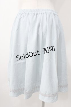 画像2: axes femme POETIQUE / レーススカラップ切り替えスカート M サックス Y-25-07-01-126-AX-SK-SZ-ZY