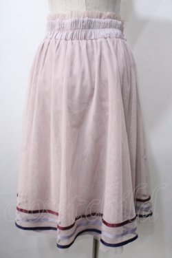 画像2: axes femme POETIQUE / ラインデザインチュールスカート M 淡ピンク Y-25-07-01-133-AX-SK-SZ-ZY
