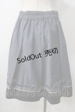 画像2: axes femme POETIQUE / バイカラープリーツスカート M 紺 Y-25-07-01-135-AX-SK-SZ-ZY
