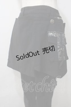 画像4: Ozz On / スカート付きフレアパンツ  黒 Y-25-07-01-138-OO-PA-SZ-ZY