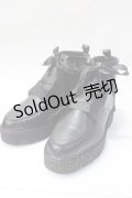 axes femme / レースアップショートブーツ L 黒 Y-25-07-01-018-AX-SH-SZ-ZY