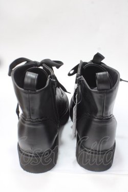 画像3: axes femme / レースアップショートブーツ L 黒 Y-25-07-01-018-AX-SH-SZ-ZY