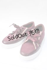 axes femme / コーデュロイスニーカー L ワイン Y-25-07-01-019-AX-SH-SZ-ZY