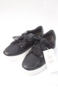 axes femme / フェミニンレーススニーカー L 黒 Y-25-07-01-020-AX-SH-SZ-ZY