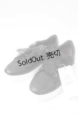 画像1: axes femme / フェミニンレーススニーカー L 黒 Y-25-07-01-020-AX-SH-SZ-ZY