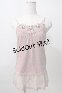 axes femme / ガーデンロングキャミ  ピンク Y-25-07-01-025-AX-TO-SZ-ZY