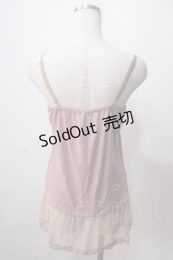 画像2: axes femme / ガーデンロングキャミ  ピンク Y-25-07-01-025-AX-TO-SZ-ZY