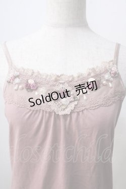画像3: axes femme / ガーデンロングキャミ  ピンク Y-25-07-01-025-AX-TO-SZ-ZY