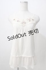 axes femme / ガーデンロングキャミ  生成り Y-25-07-01-026-AX-TO-SZ-ZY