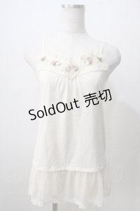 axes femme / ガーデンロングキャミ  生成り Y-25-07-01-026-AX-TO-SZ-ZY