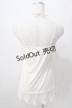 画像2: axes femme / バラ×ビーズストラップキャミ  生成り Y-25-07-01-029-AX-TO-SZ-ZY